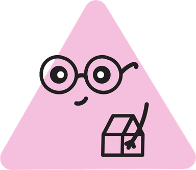Pink triangle character