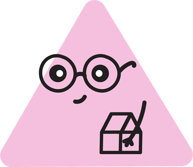Pink triangle character